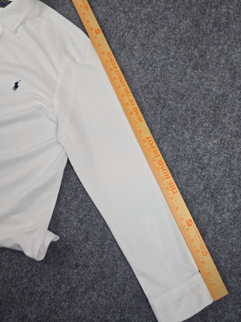 Polo Ralph Lauren White Knit Dress Shirt Men's XXL Long Sleeve Cotton Textured - Picture 9 of 10